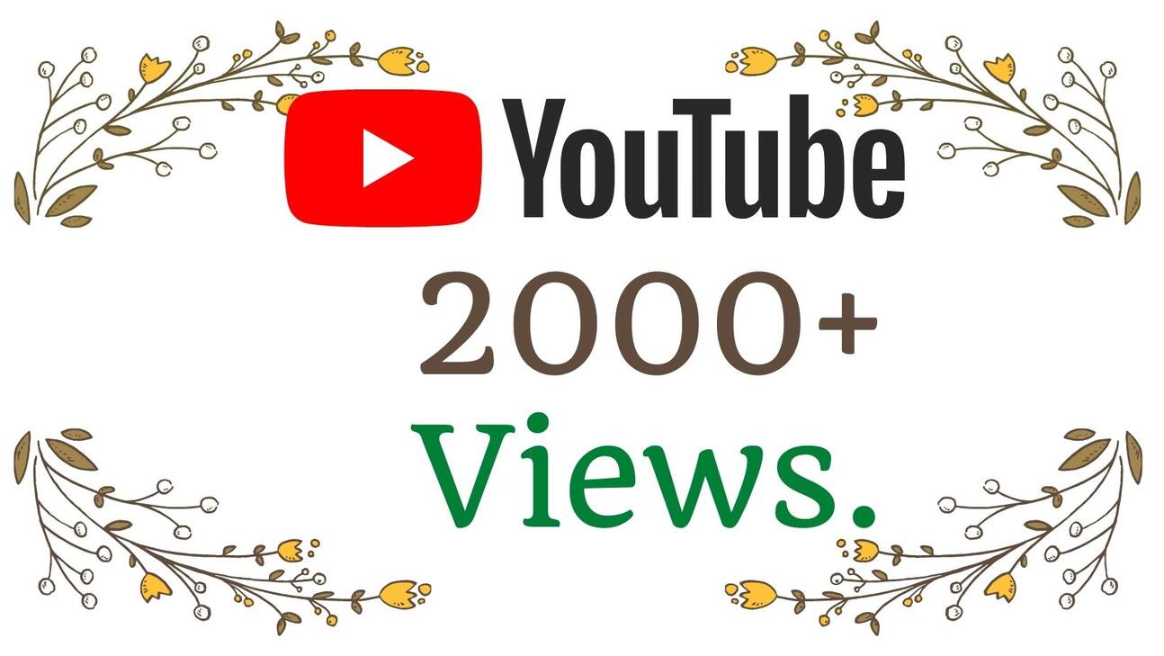243801You will get 20,000+ YOUTUBE VIEWS,  NON DROP and Lifetime Guaranteed