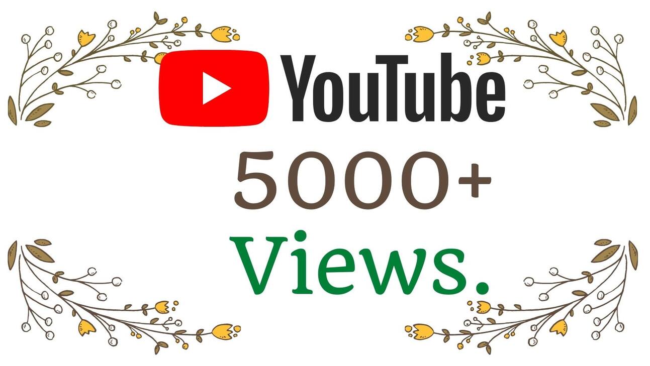 243779You will get 20,000+ YOUTUBE VIEWS,  NON DROP and Lifetime Guaranteed