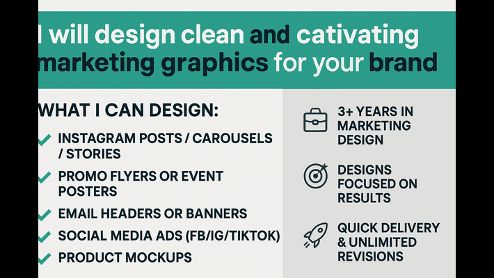 268128I will create high-converting Instagram, flyer, or email designs for your business