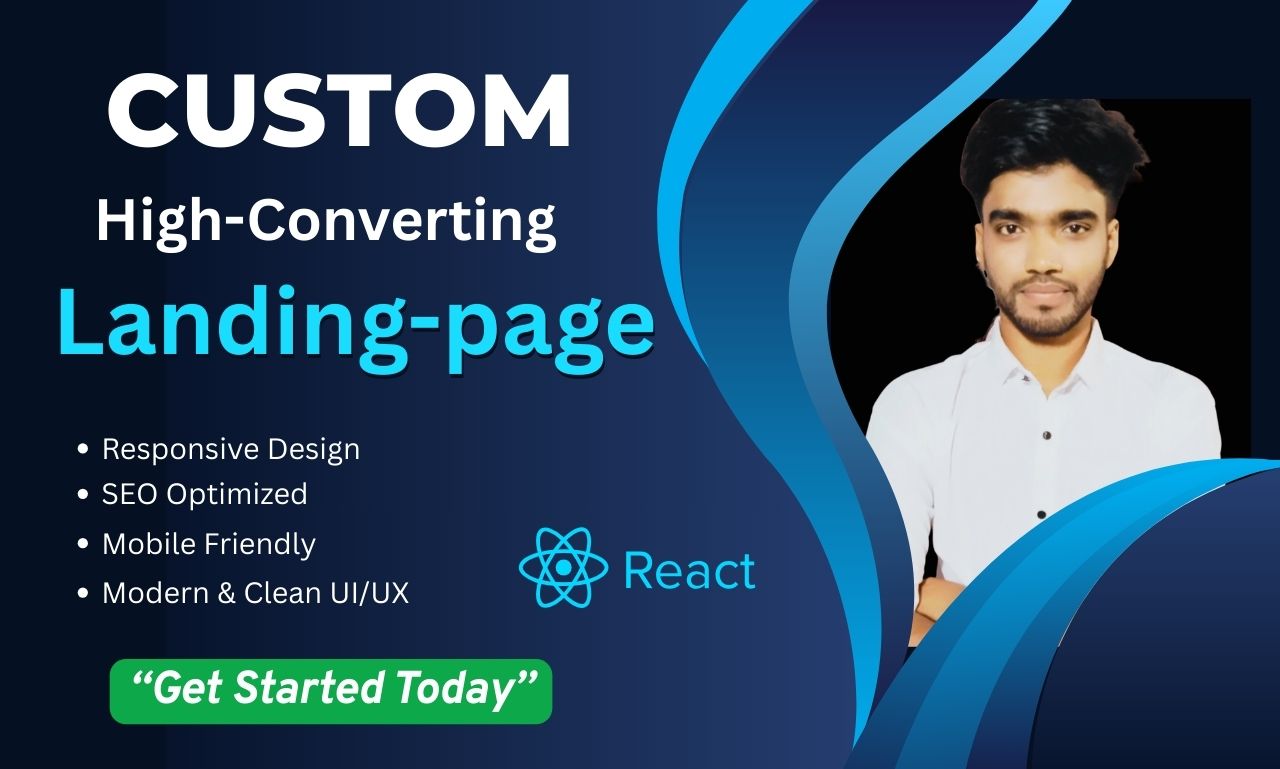 294076I will create responsive React landing pages or e-commerce website