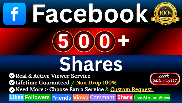 278042i will provide 50,000+ Facebook Video Viewers & 2000+ Likes / 50+ Comments / 50 Share From HQ Real Active Users Guaranteed