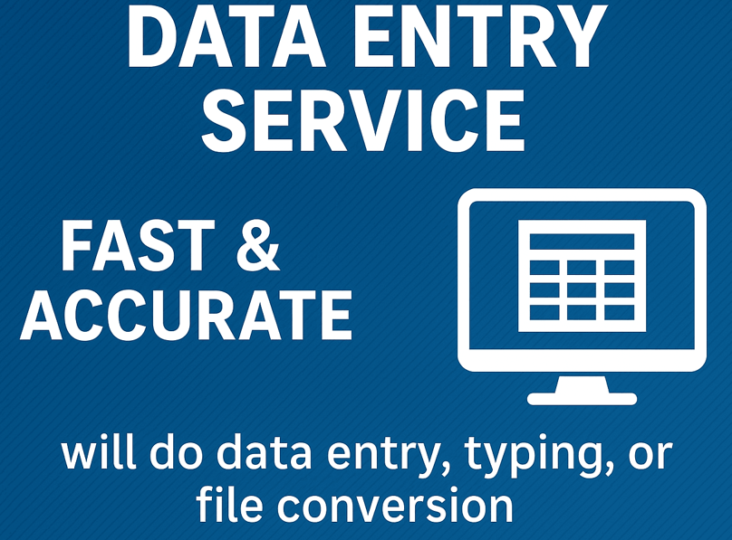 346992I will do accurate data entry, data analysis, typing, or file conversion