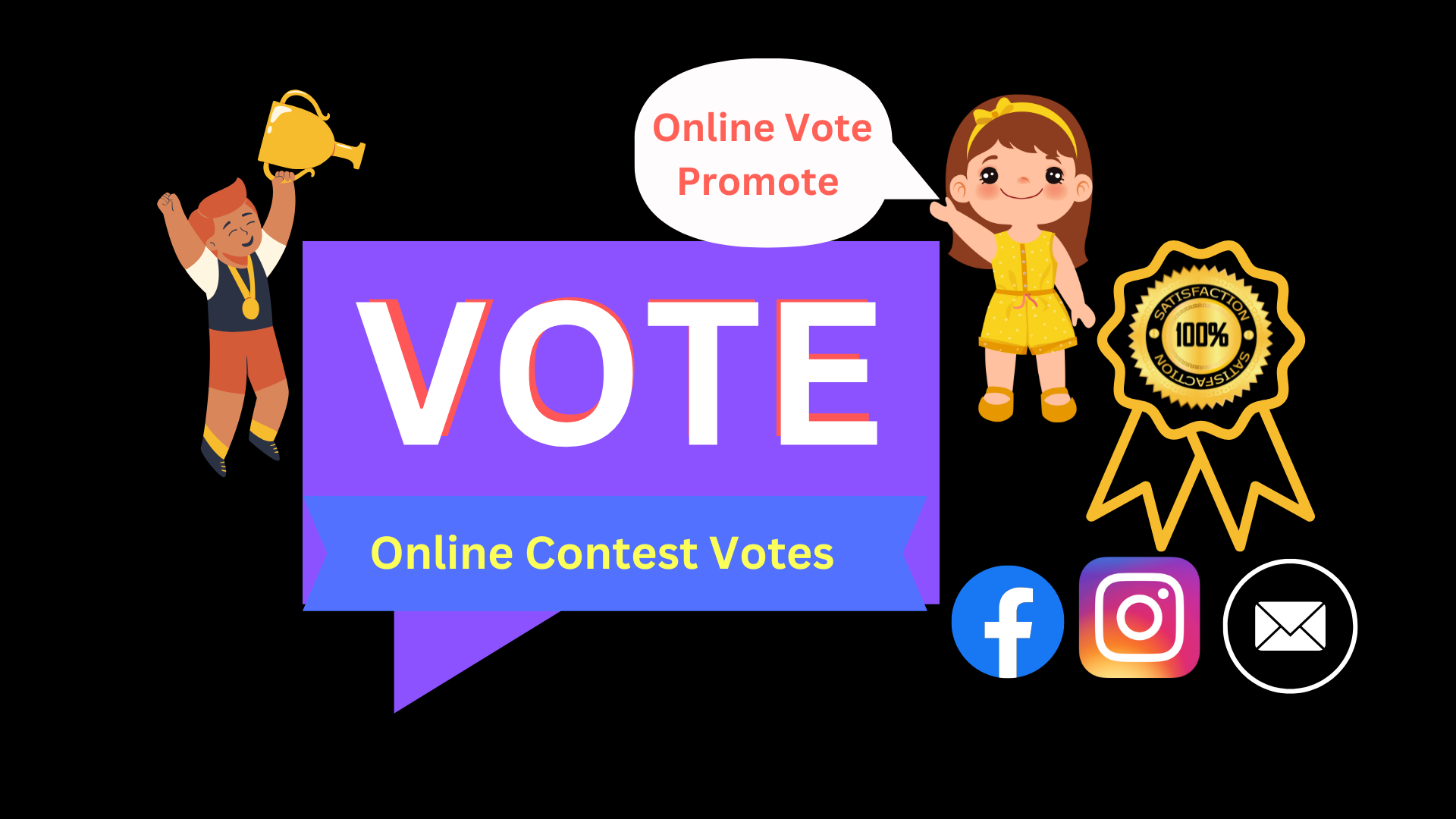 371988I will provide Facebook votes for online contests.