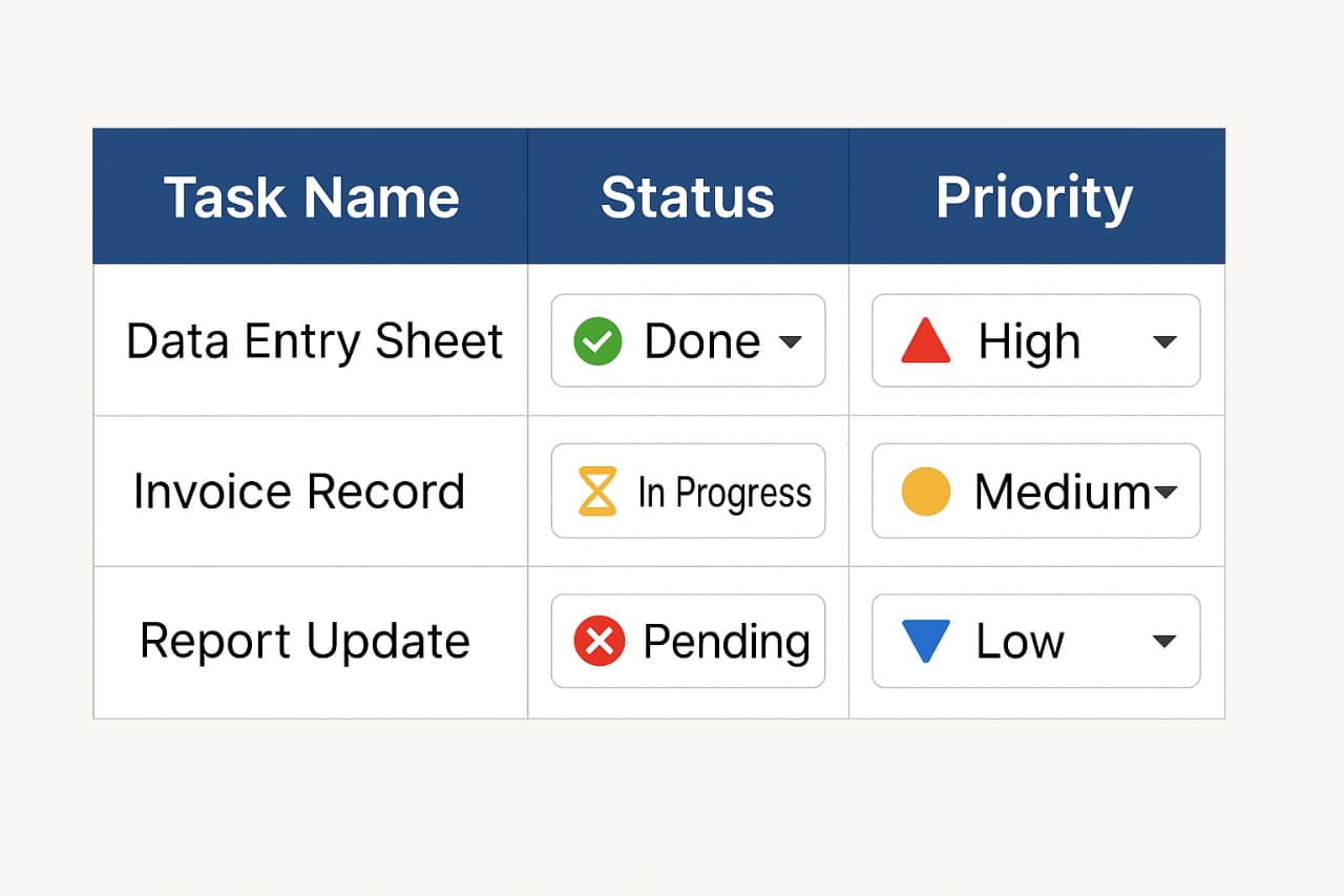 367152I Will Create Professional Excel Sheets with Dropdowns, Formulas & Color Formatting