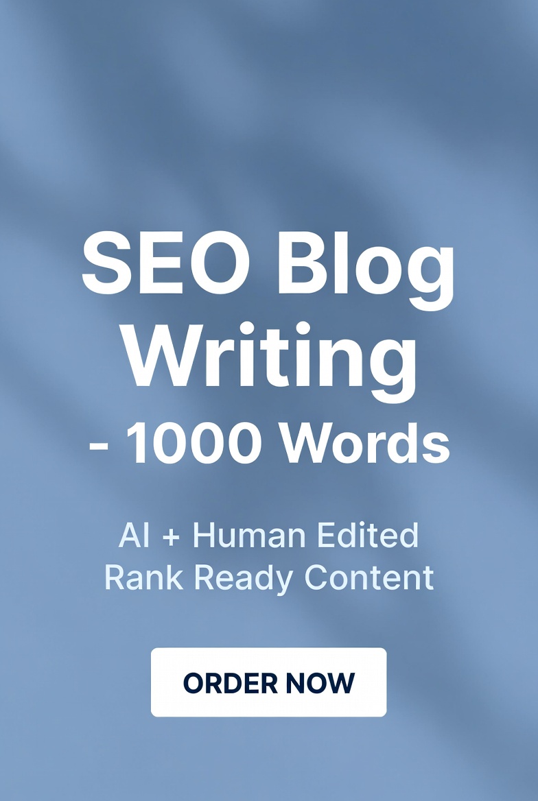 367999I will write a SEO optimized blog or article of 1000 words using AI + human editing