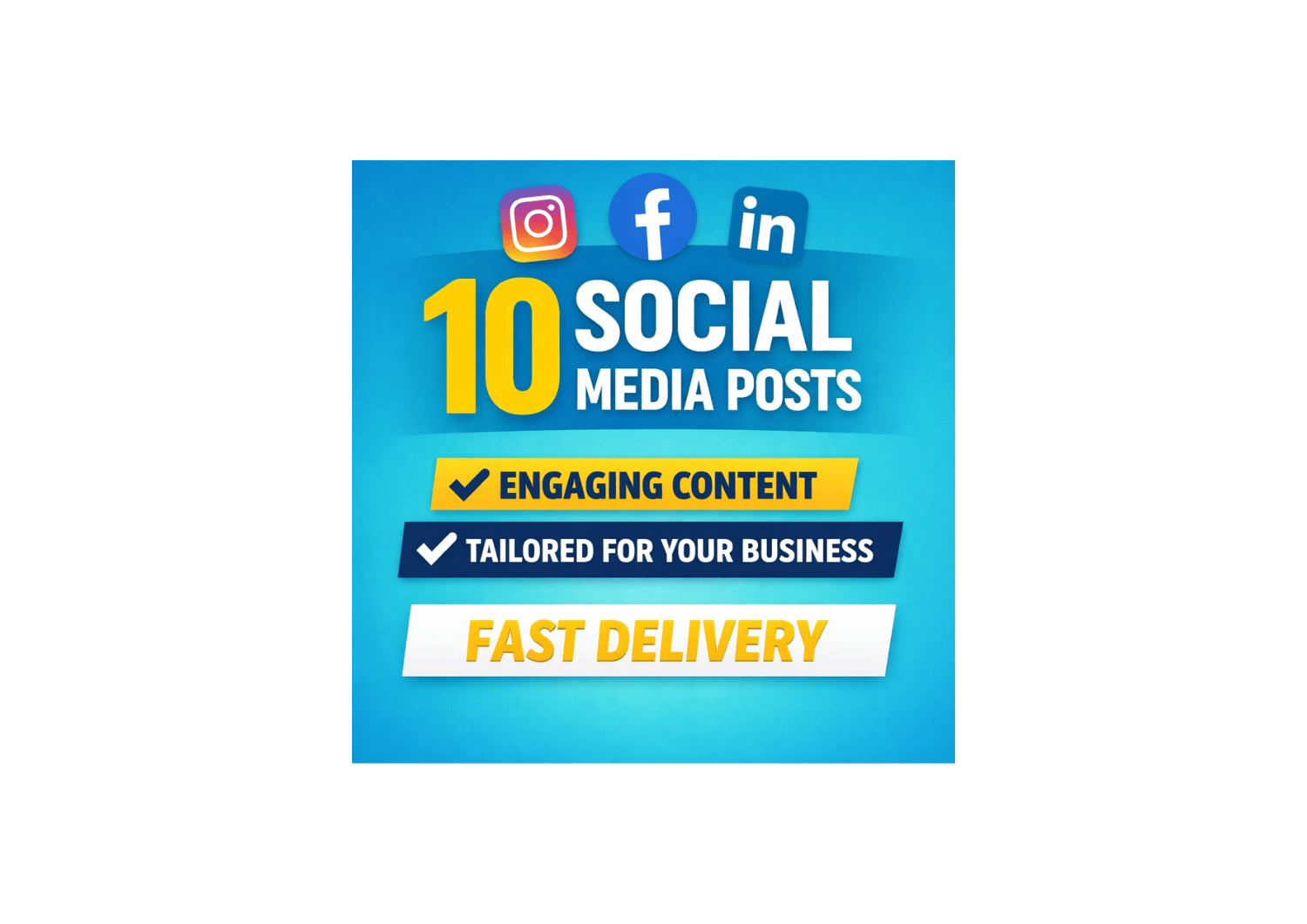 423366I will write 10 engaging social media posts for your business
