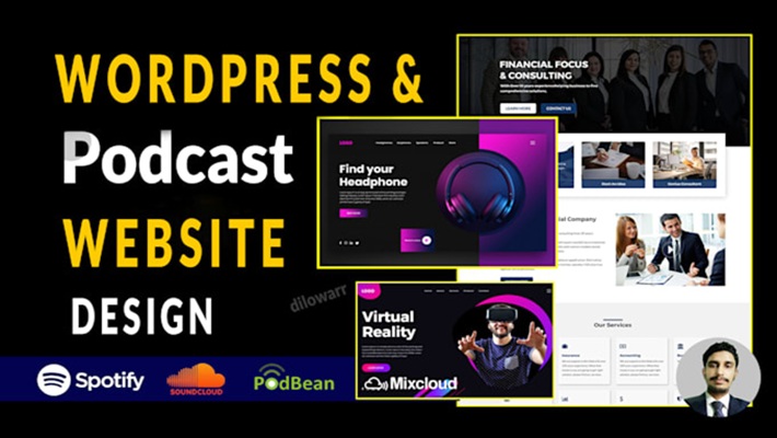 450666do music website, podcast website, or any wordpress website design