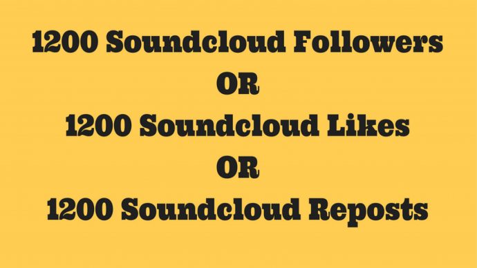 Instant 1200+ Soundcloud Followers or Likes or Repost