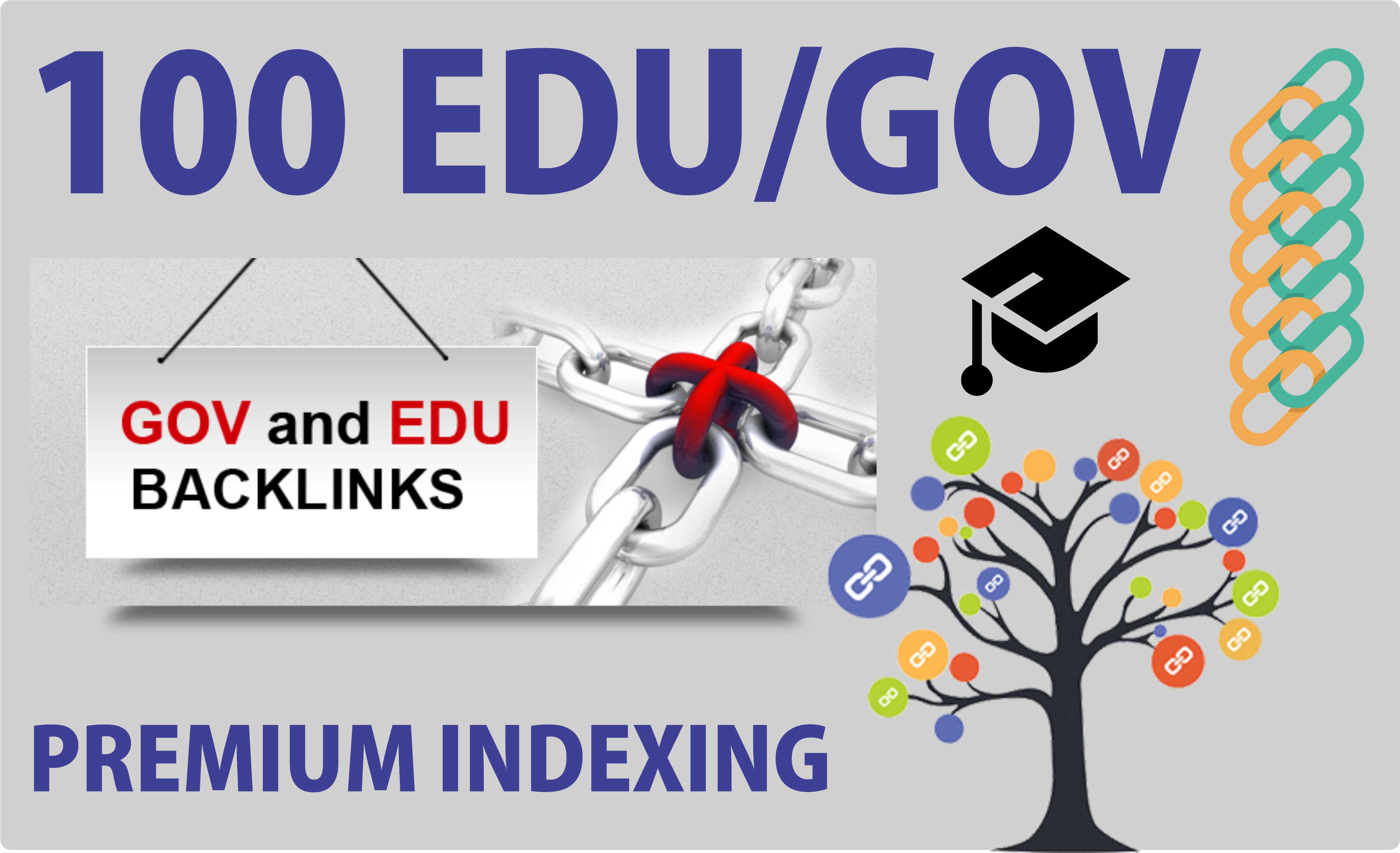 Provide you 100 EDU/GOV permanent Backlinks