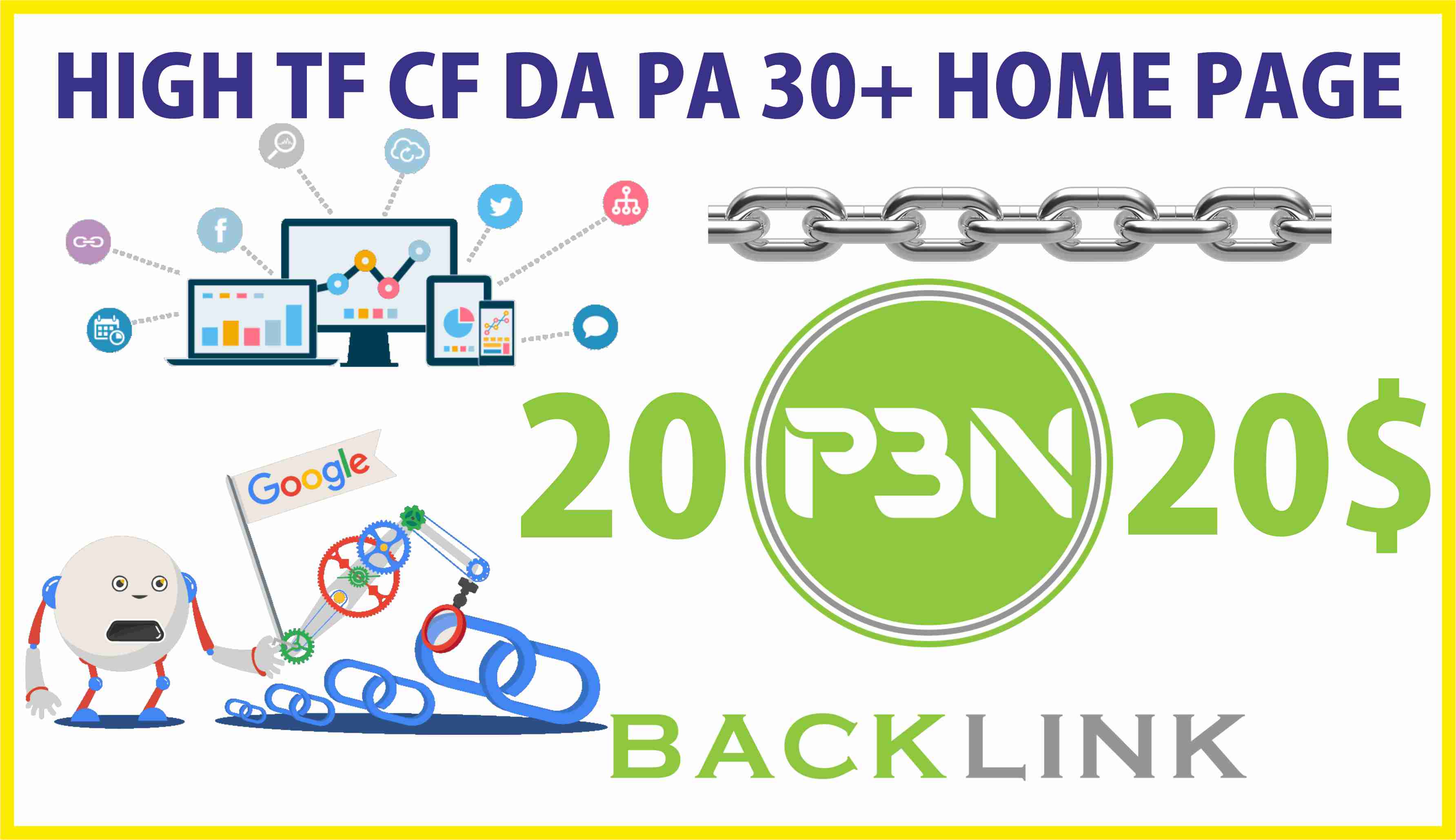 Give you 20 PBN Homepage High Quality permanent Backlinks