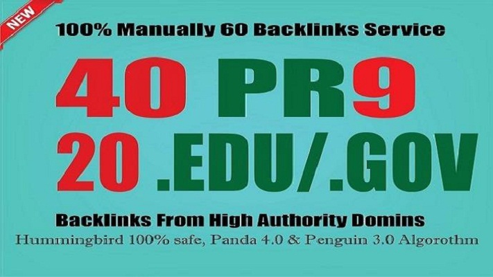 PR9 + 20 EDU/GOV Safe SEO High PR Backlinks Best Results