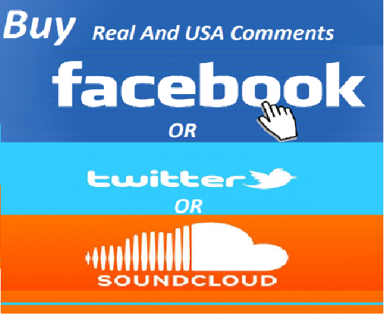 Promote Comments 60 Real USA Facebook Or Twitter Or Sound cloud Comments to your post