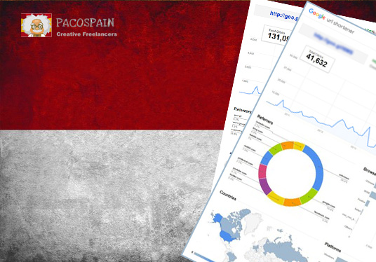 250 Indonesia Targeted Visitors for 30 Days with low bounce rate