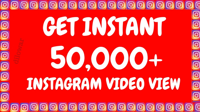 Get Instant (in 12 Hours) 50,000+ Instagram Video views+Impressions OR 30K Posted Picture / Video Likes, Real & Active Users, Non Drop Guaranteed