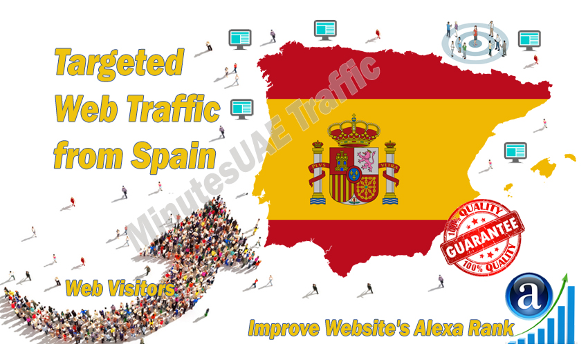 Spanish web visitors real targeted Organic web traffic from Spain