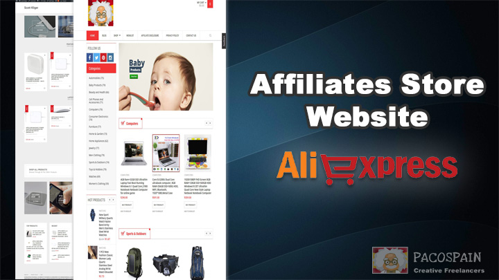 Professional Aliexpress affiliate store