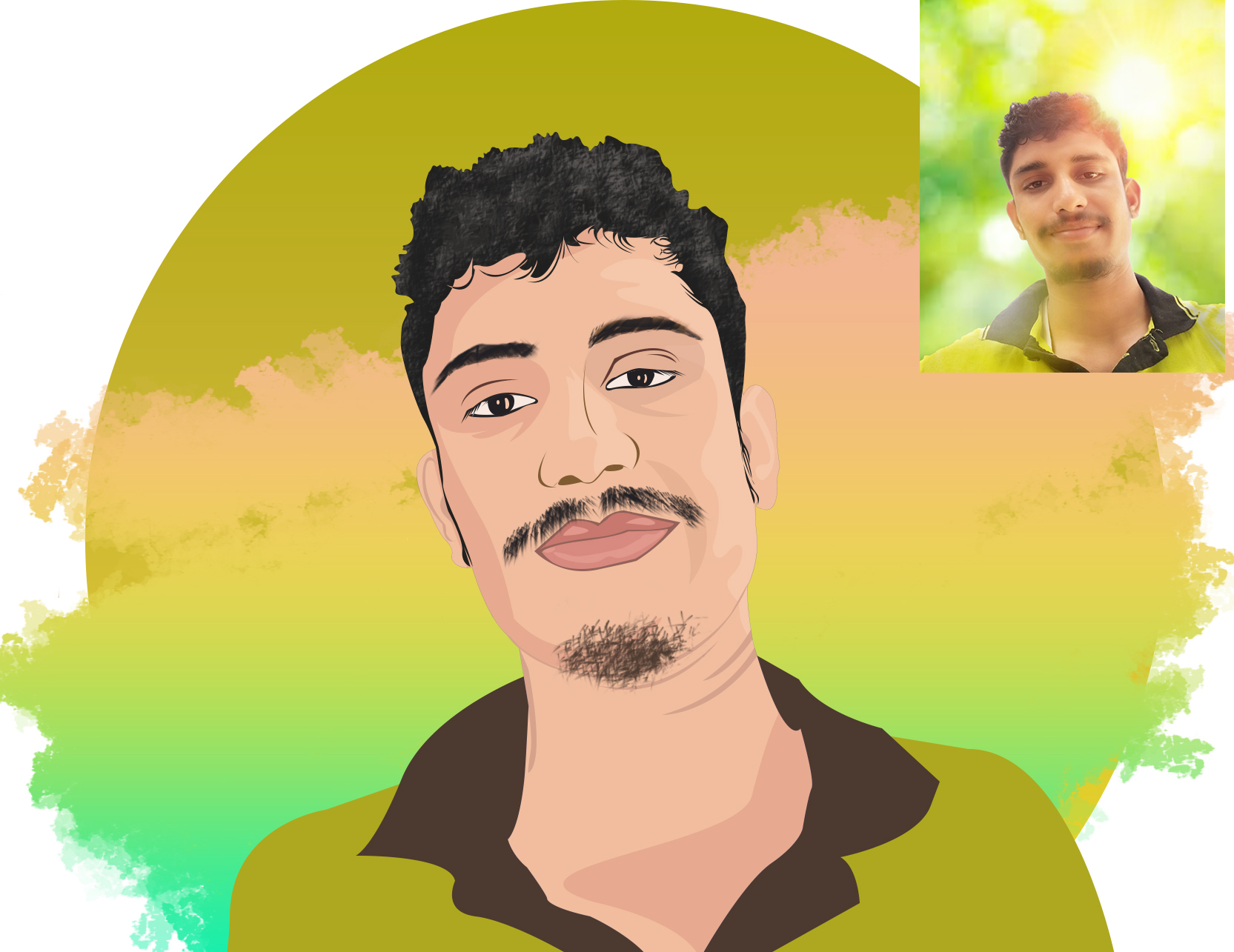 I will Do Professional Vector Portrait and illustration art