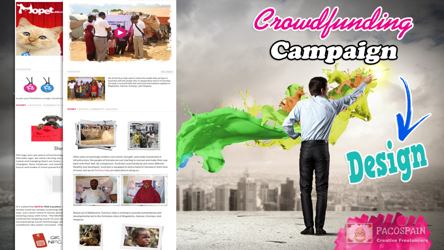 We will design you a stunning fundraiser/crowdfunding page