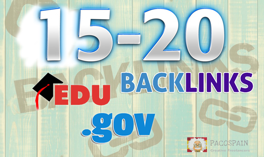 We manually build 15-20 .eds-.gov backlinks