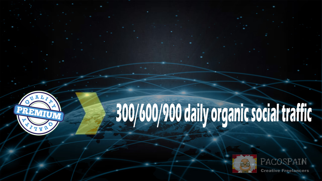 300 targeted organic social WEB TRAFFIC for your site for 30 days