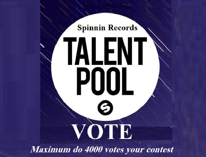 Give you 100 Spinning records talent pool votes like or comments on your contest at only