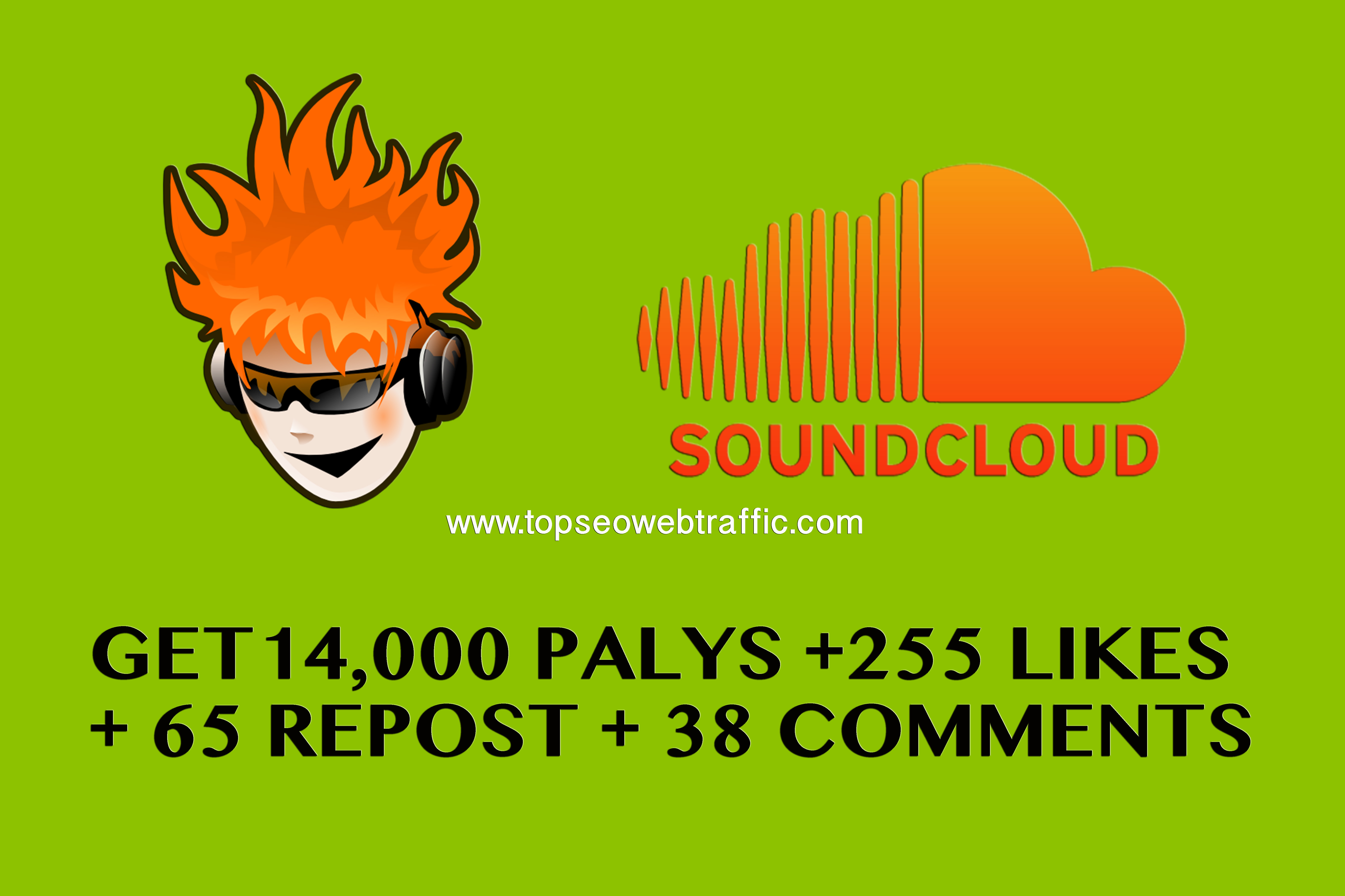 I WILL PROVIDE 14,000 PALYS+ 255 LIKES + 65 REPOST + 38 COMMENTS