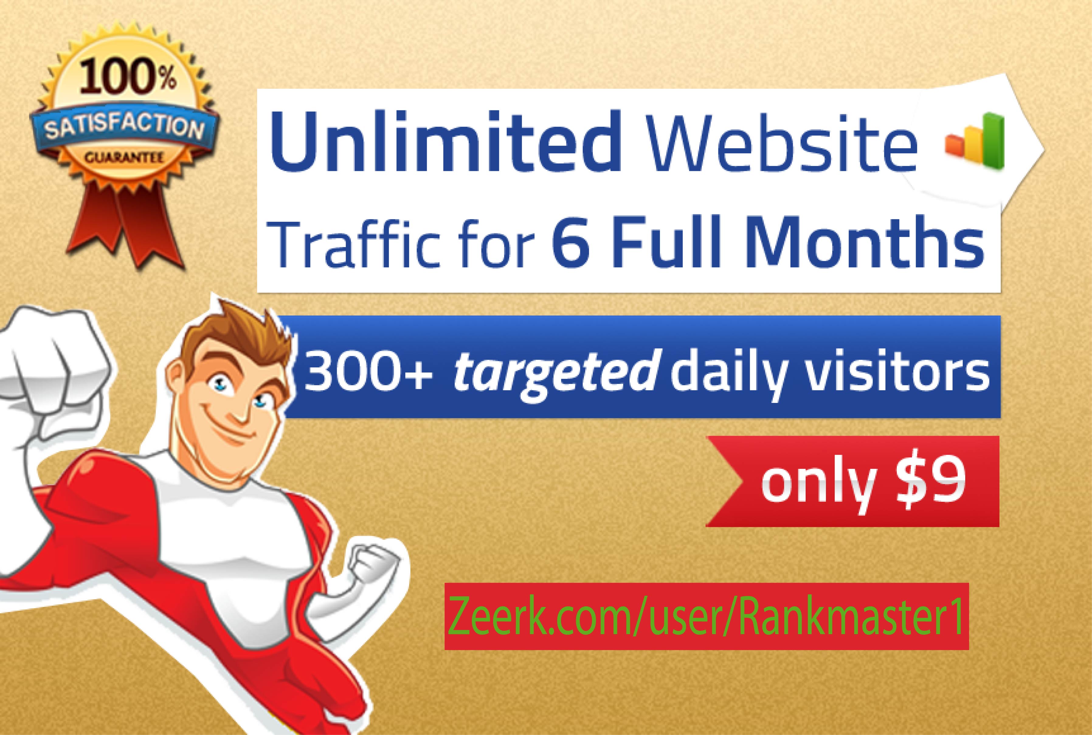 TARGETED real human Website TRAFFIC for 6 months