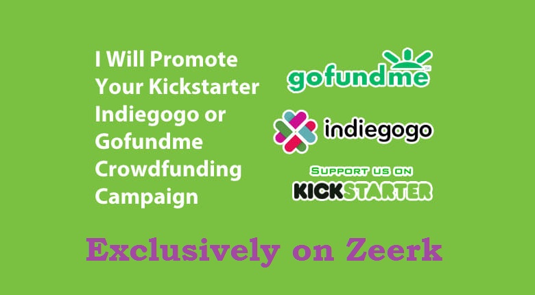 Promote your Indiegogo, Kickstarter or GoFundMe crowdfunding campaign