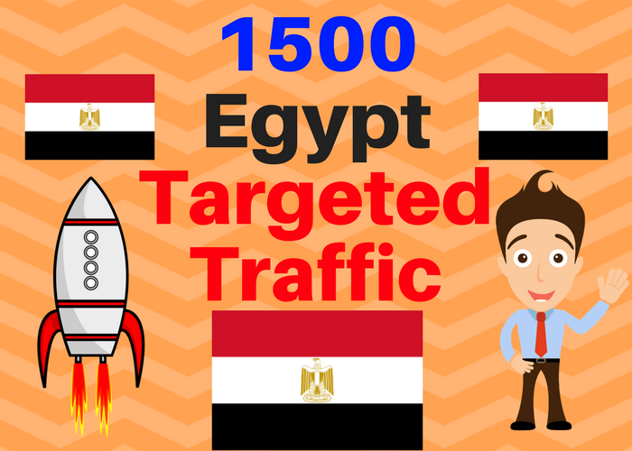 1500 Egypt TARGETED traffic to your web or blog site