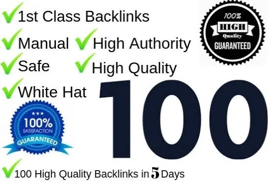 High Domain and high authority 100 Powerful Backlinks DA 80-100