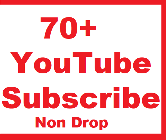Non Drop 70+ YouTube Subscriber Give You Fast