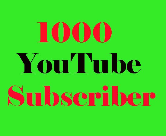 Get 1,000 High Quality YouTube Sub For Promotion