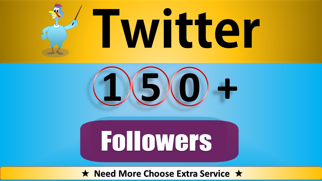 Get Organic 200+ Twitter Followers, Real, Active HQ Users Guaranteed (30 Days Refill Guarantee)