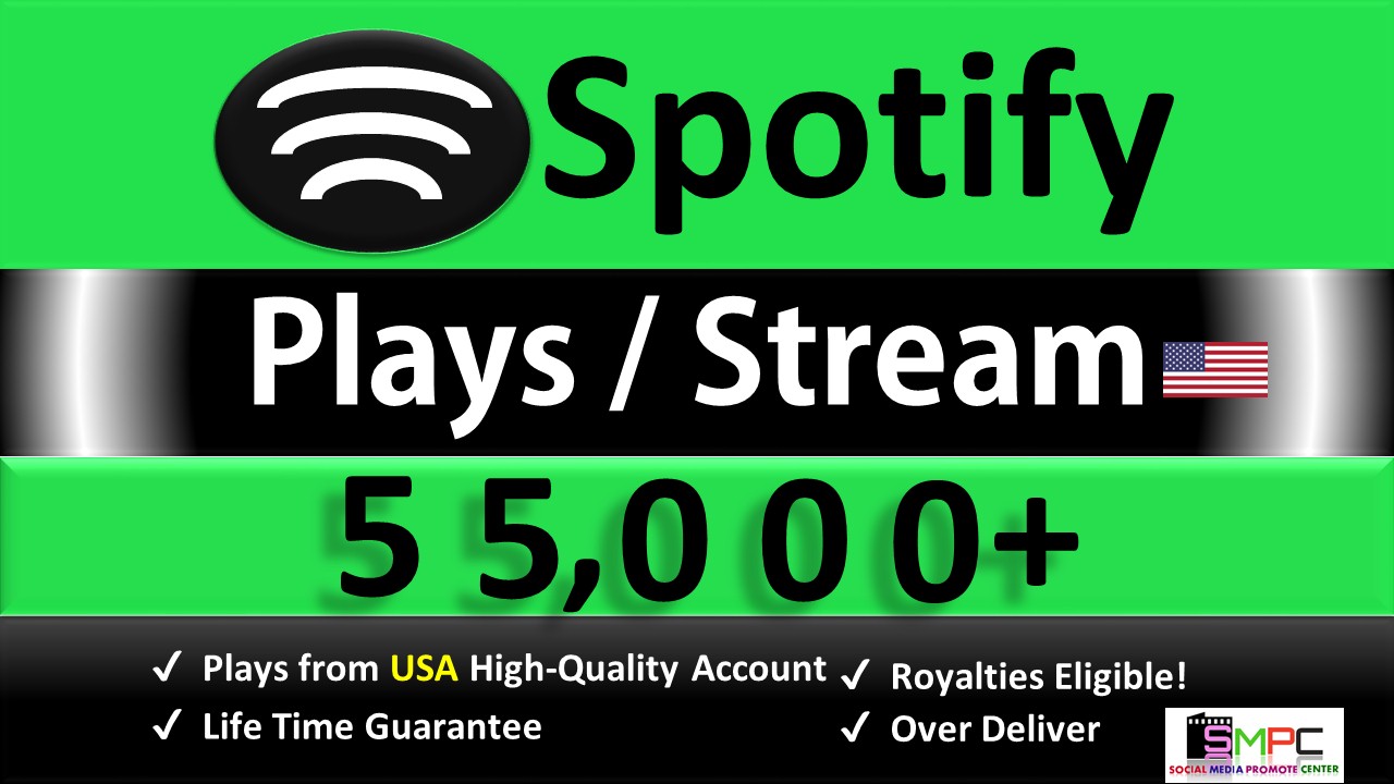 Get 55,000+ ORGANIC Plays From HQ USA Accounts, Real and Active Users, Stable Guaranteed.