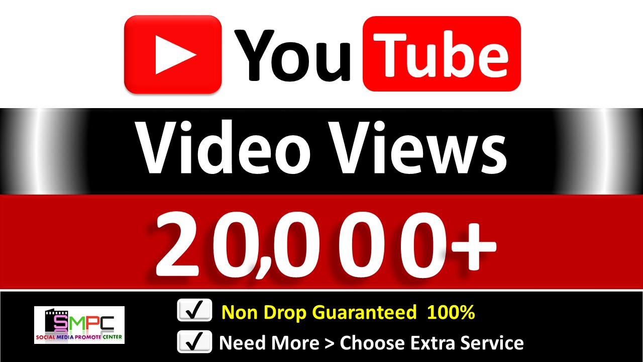 Instant 20,000+ YouTube Video Views,200+ Likes & 25 Custom Comments, Good Retention, Non Drop Guaranteed