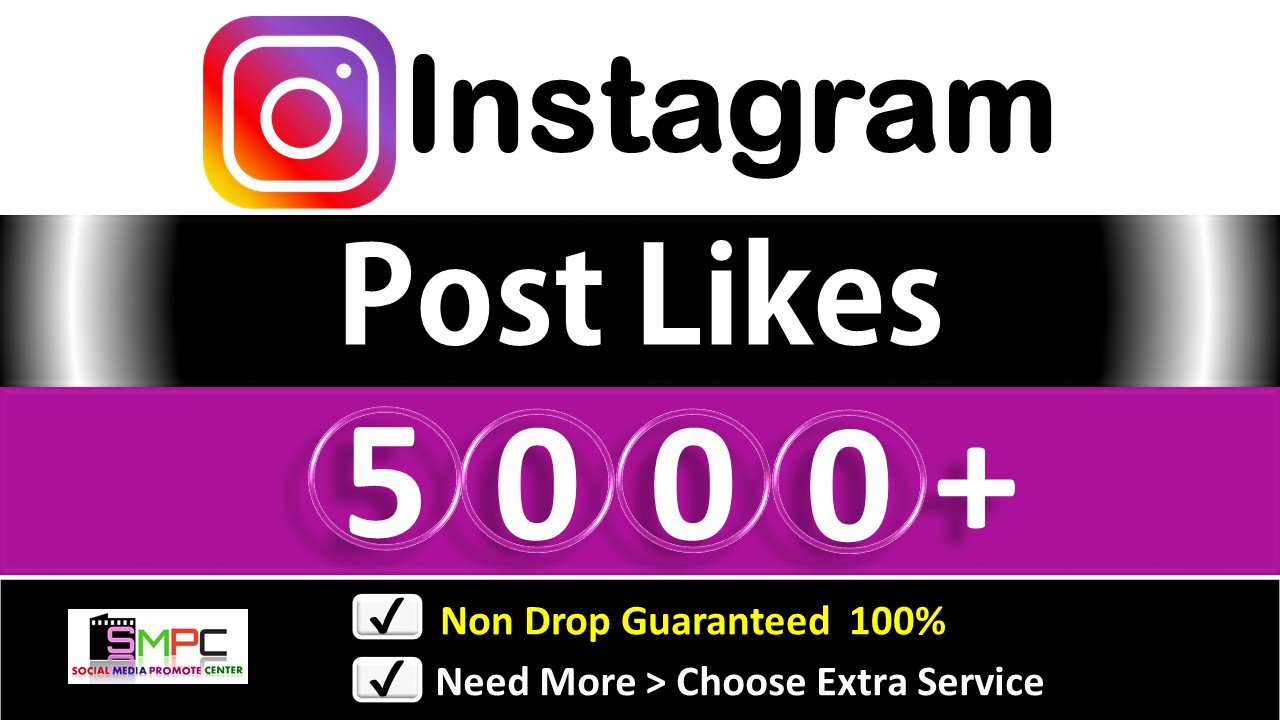 Get Instant 5000+ Instagram HQ Likes & 50k Views for Picture and Video, Non Drop Guarantee.