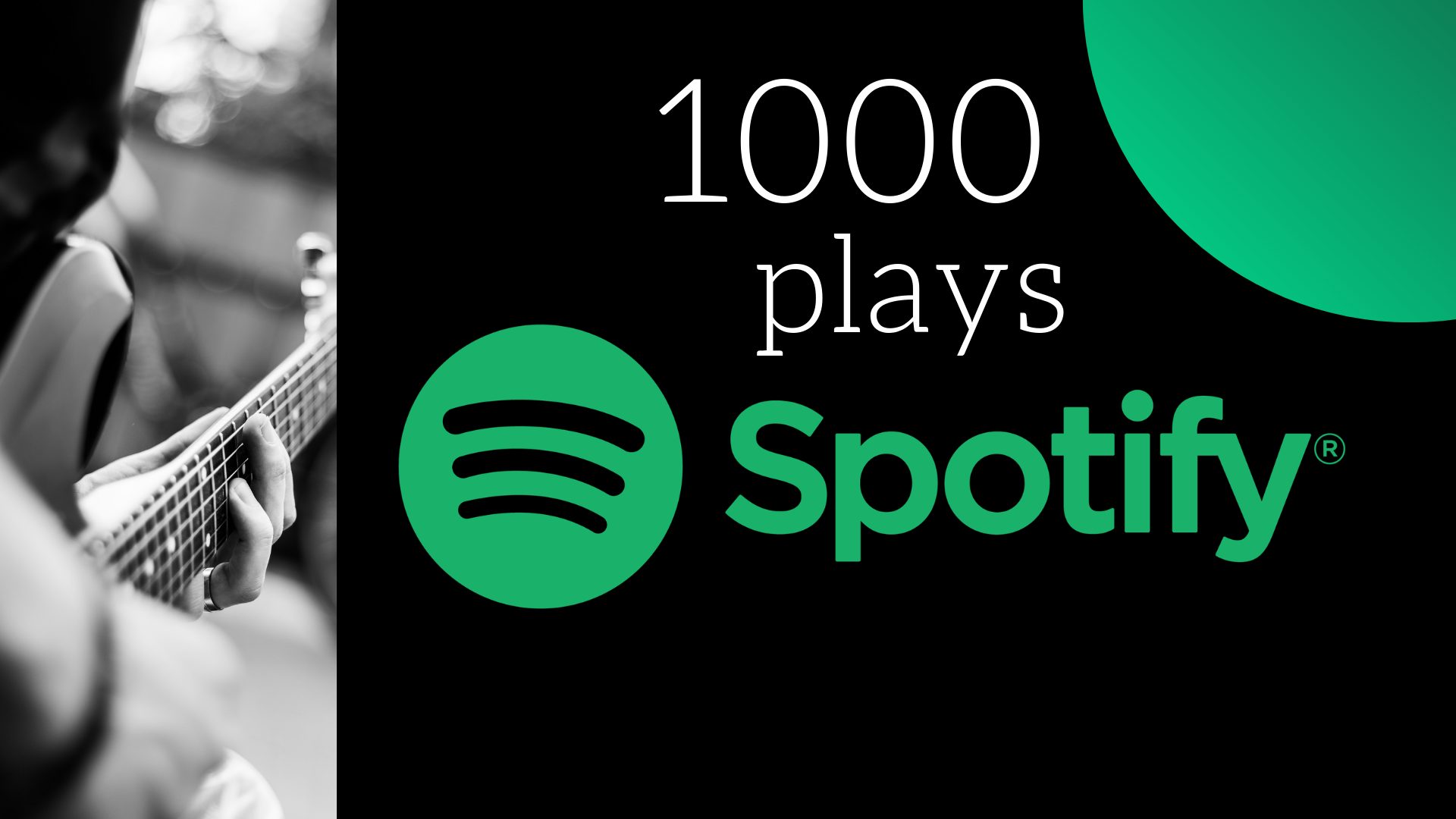 I Will Provide 1,000 Spotify Plays