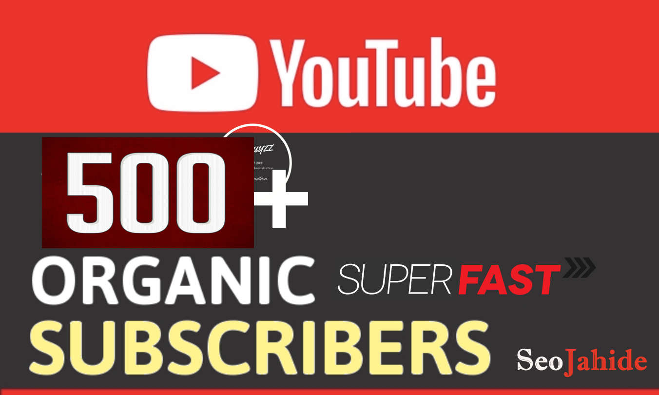 I will Add 500+ YouTube Real Non Drop Follower/ Subscriber Supper Fast