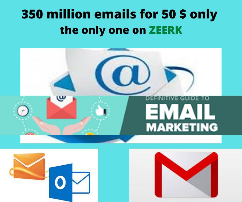 Sell you 350 million E-mails of active users