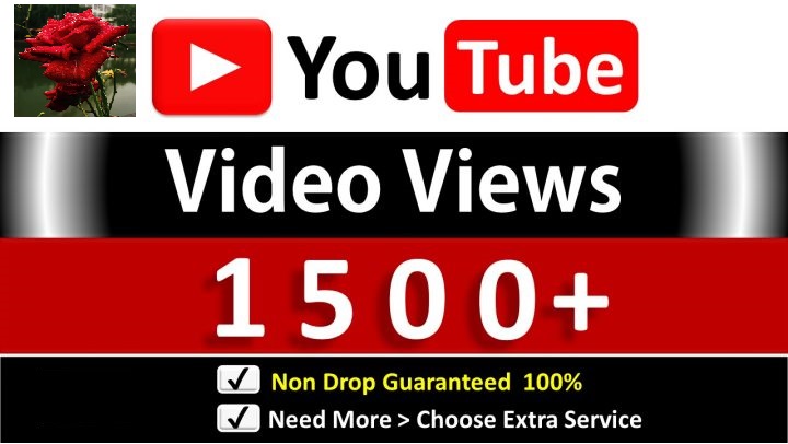 Instant 1000+ YouTube Video Views & 50 YouTube Likes, Good Retention, Non Drop Guaranteed
