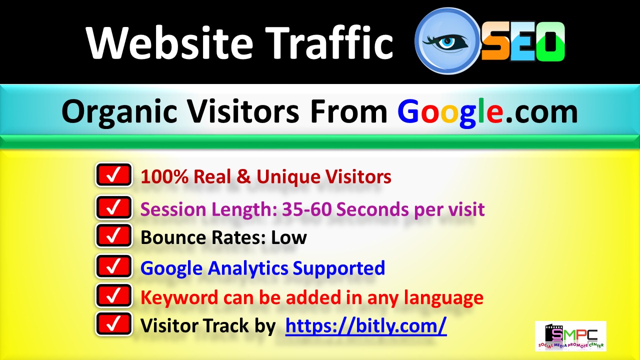 2000+ Premium WebSite ORGANIC Traffic / Visitor From Google.com of USA Country