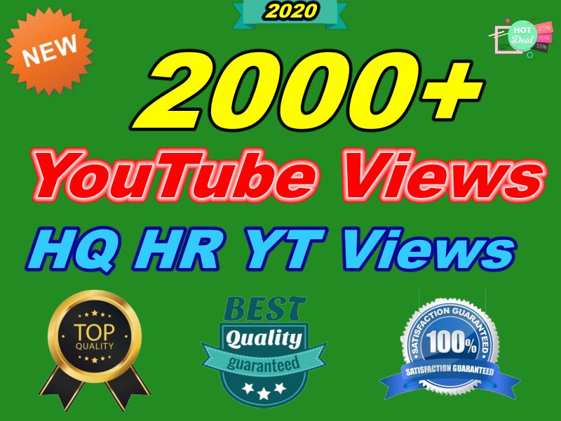 I will Add 2000+ Organic High-Quality HR YouTube Views Instant Start Delivery Within 48-72 Hours﻿
