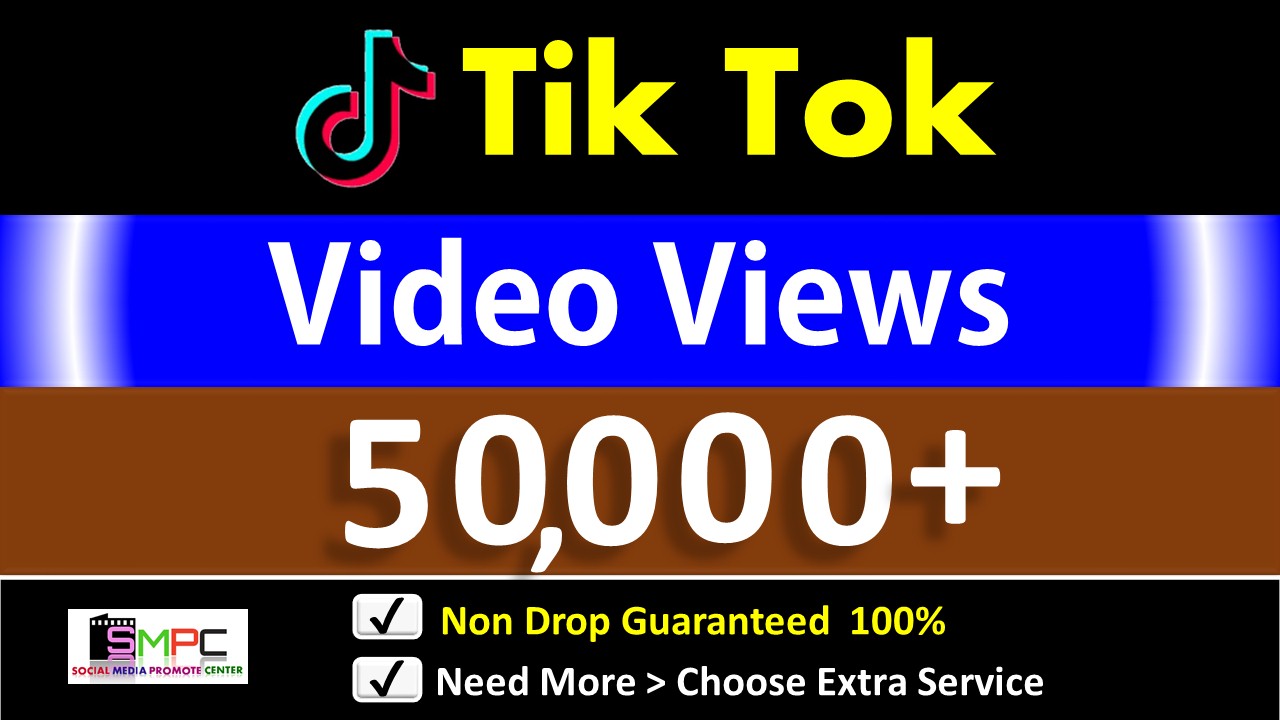 Get Instant 50,000+ TikTok Video views  in 24 Hours, Real Users, Guaranteed Non drop