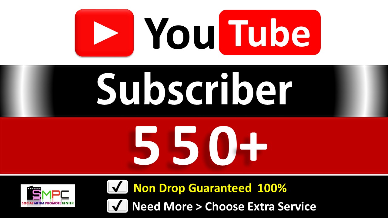 Get Organic 550+ YouTube Subscriber in your Channel, Non Drop, Real Active Users Guaranteed