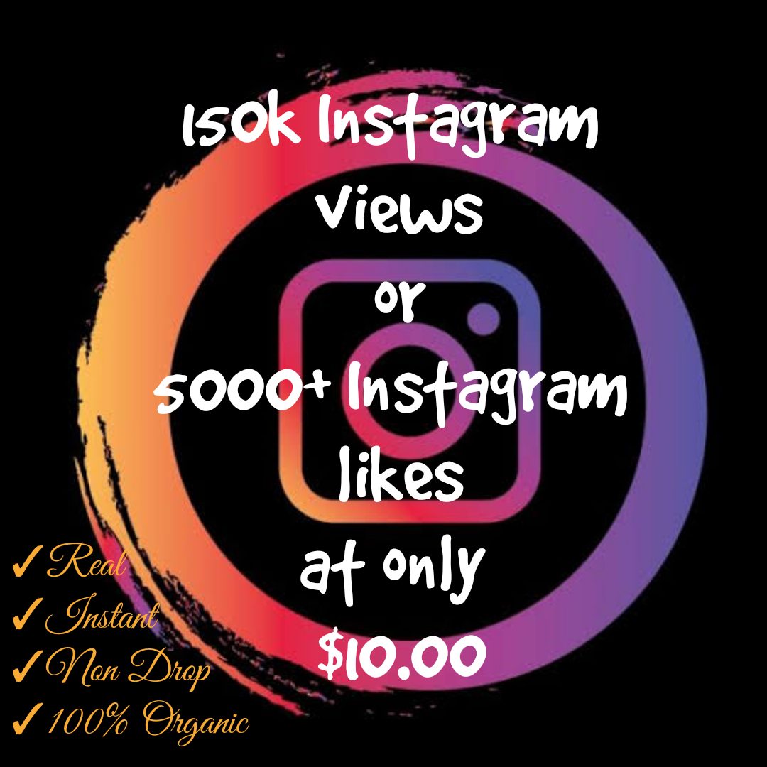 Add 25000+ Views or 4000+ likes in your Instagram post with high quality promotion, real, non dropped and work instantly.