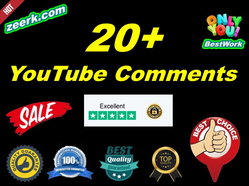 I will add 20+ NonDrop YouTube Comments Lifetime Guaranteed﻿﻿
