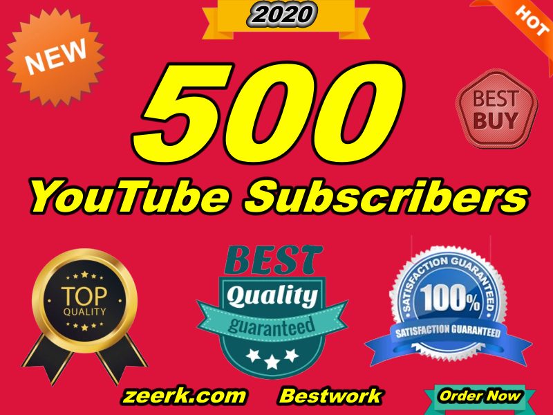 I Will Give You Real Exclusive Natural 500 YouTube Subscribers New 2021 YouTube Promotion