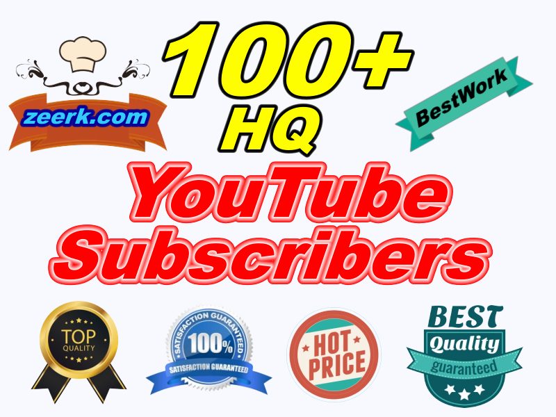 I will Provide 100+ Safe High-Quality YouTube Subscribers LifeTime Guaranteed