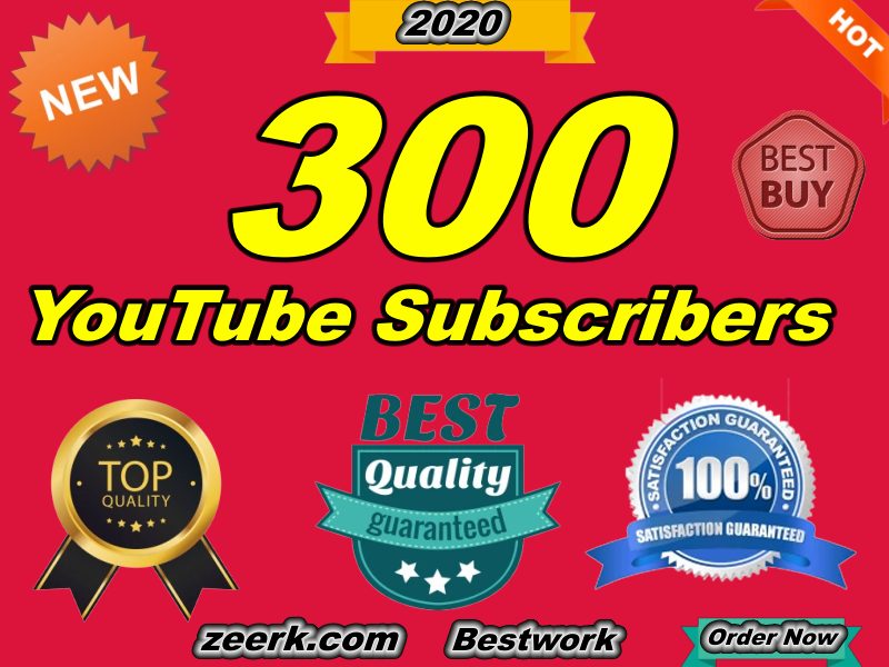 Add 300+ YouTube Subscribers Organic And Non-Drop YouTube Promotion With Lifetime Guaranteed