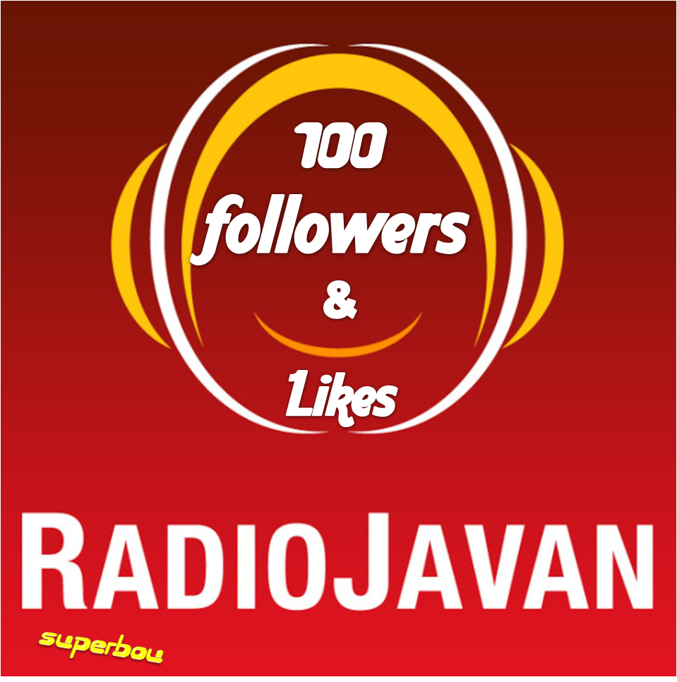 I will give you super 100 radiojavan Playlist followers OR 100 Likes